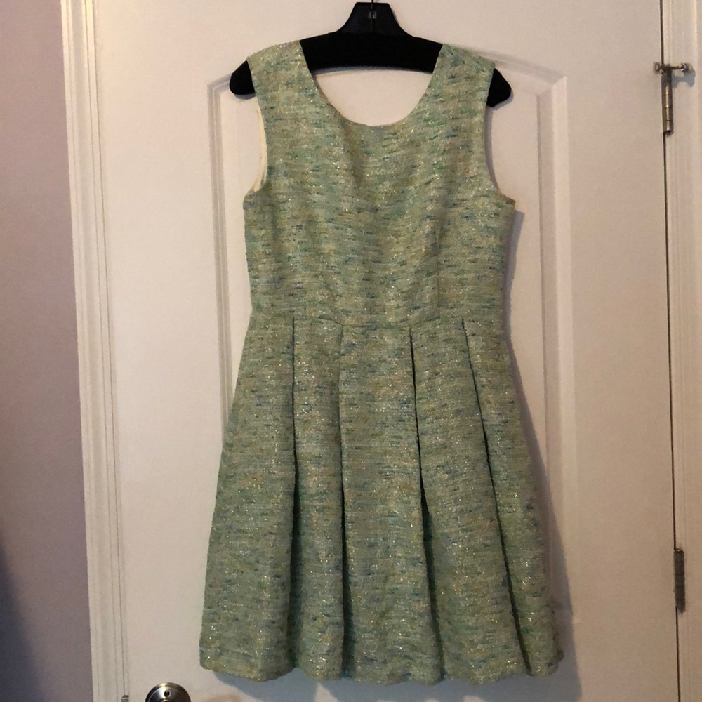 Metallic Tweed Dress